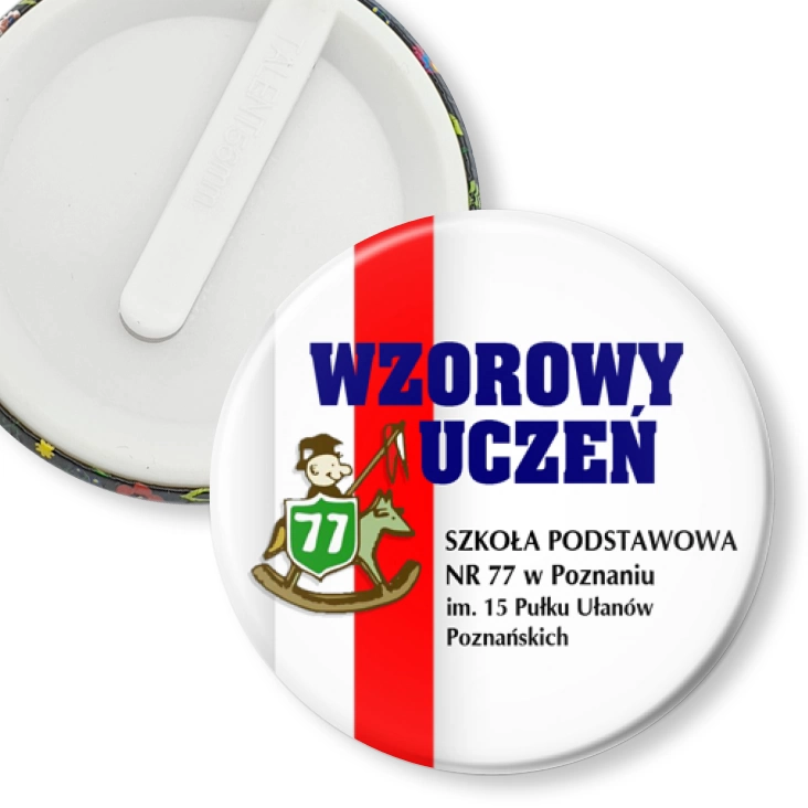 przypinka klips Wzorowy Uczeń