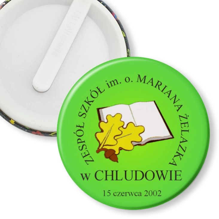 przypinka klips Zespół Szkół w Chludowie