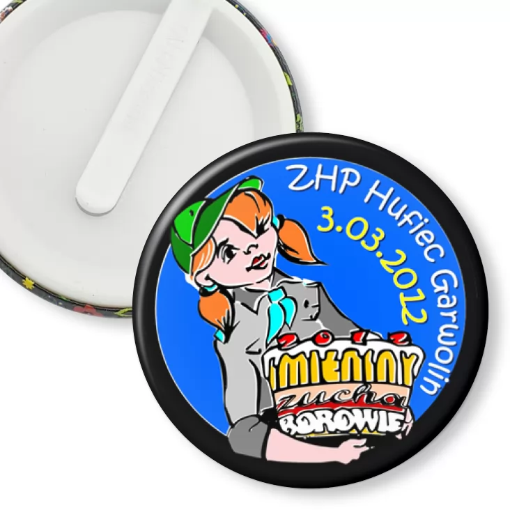 przypinka klips Zhp Hufiec Garwolin