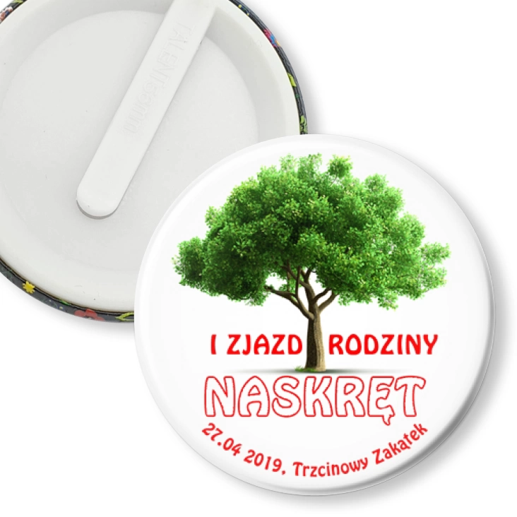 przypinka klips Zjazd rodziny Naskręt