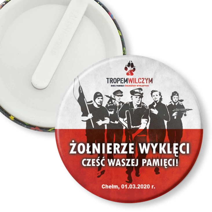 przypinka klips Żołnierze wyklęci, Chełm