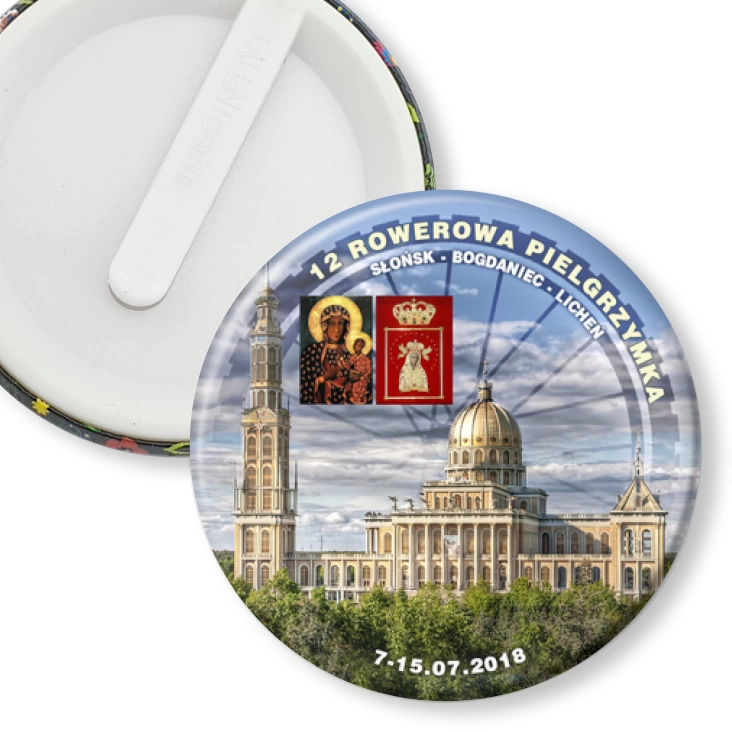 przypinka klips 12 Rowerowa Pielgrzymka
