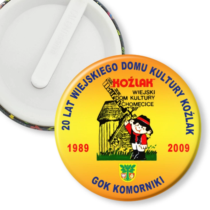 przypinka klips 20 lat WDK Koźlak