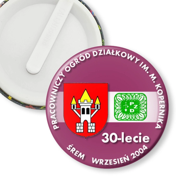 przypinka klips 30-lecie POD w Śremie