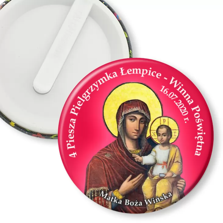 przypinka klips 4 Piesza Pielgrzymka Łempice