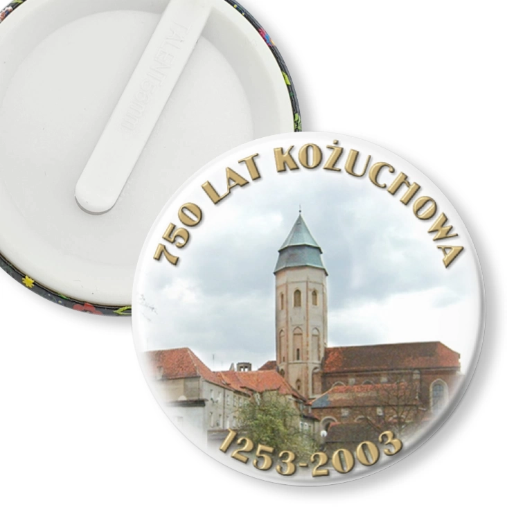 przypinka klips 750 lat Kożuchowa