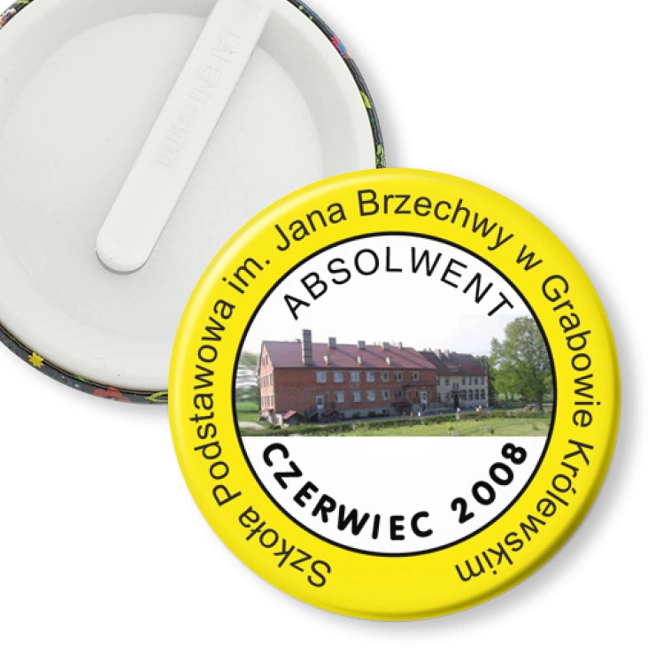 przypinka klips Absolwent SP w Grabowie Królewskim