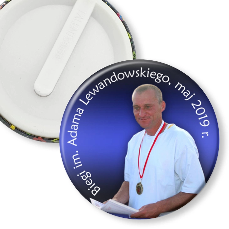 przypinka klips Biegi im. Adama Lewandowskiego