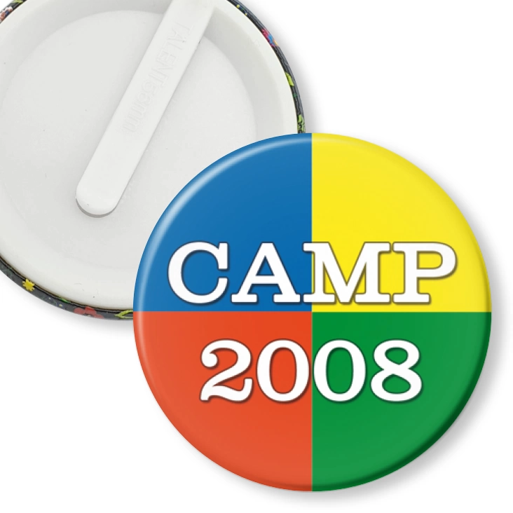 przypinka klips Camp 2008