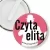 Przypinka klips Czyta elita