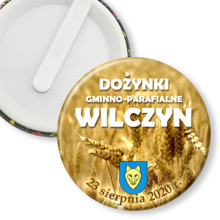 przypinka klips Dożynki Gminno-Parafialne Wilczyn