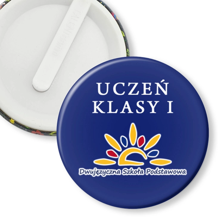 przypinka klips Dwujęzyczna Szkoła Podstawowa 1