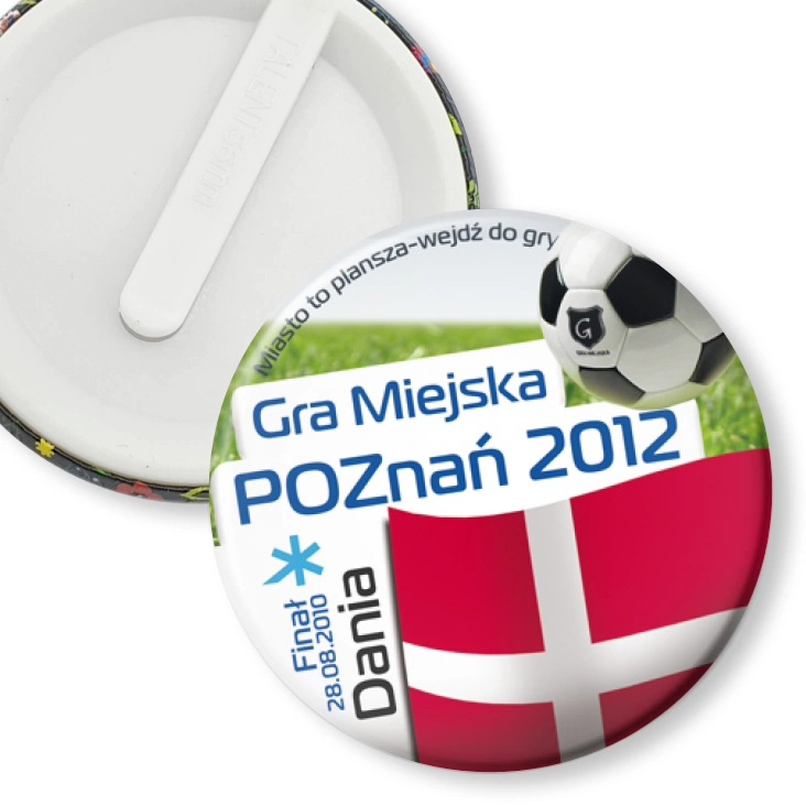 przypinka klips Gra Miejska - Poznań 2012 - Dania