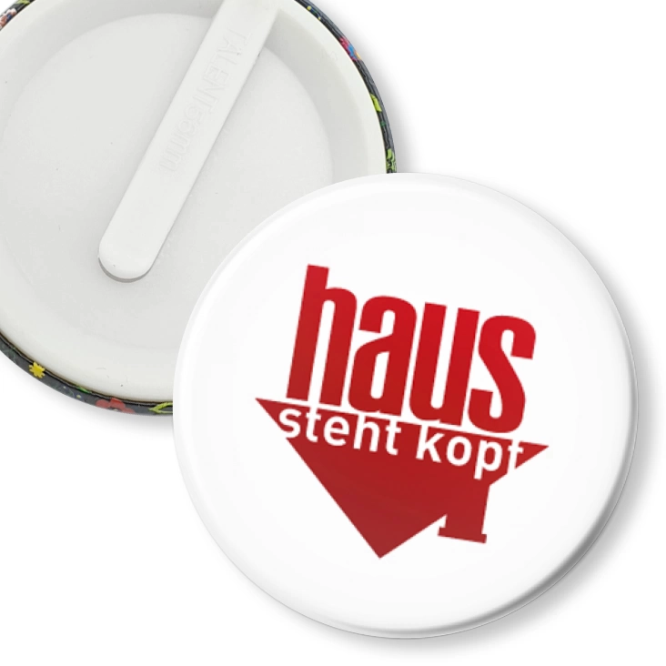 przypinka klips Haus Steht Kopf