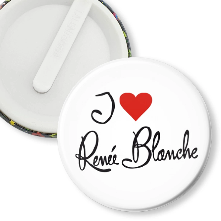 przypinka klips I love Renee Blanche
