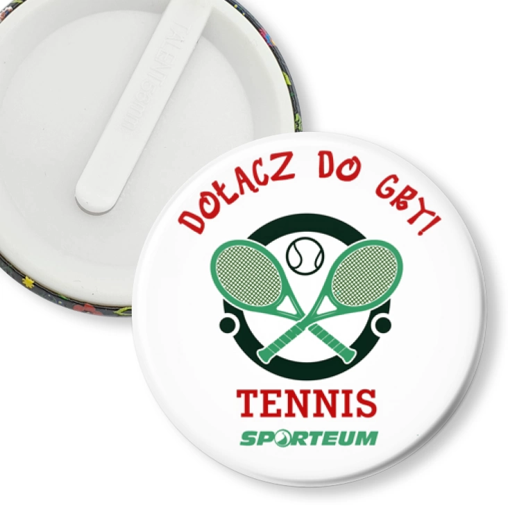 przypinka klips I love tennis - Sporteum
