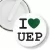 Przypinka klips I love UEP