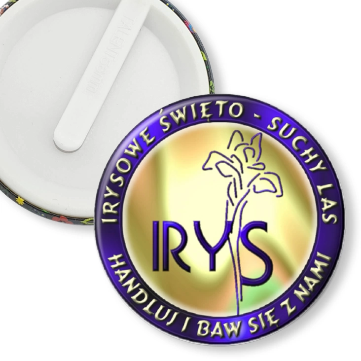 przypinka klips Irysowe Święto - Suchy Las