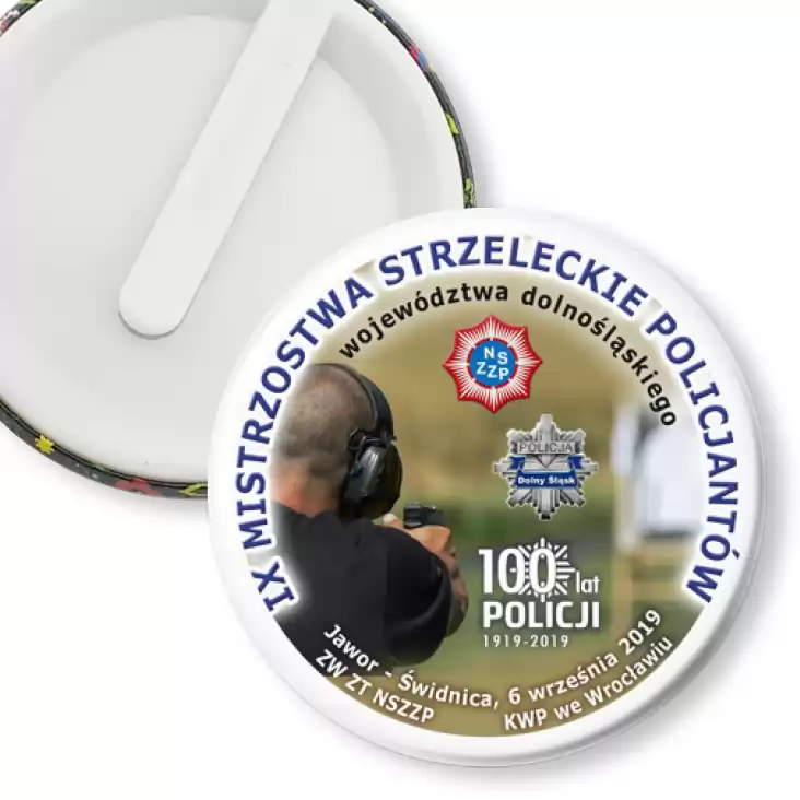 przypinka klips IX Mistrzostwa Strzeleckie Policjantów