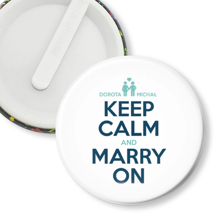 przypinka klips Keep Calm and Marry On