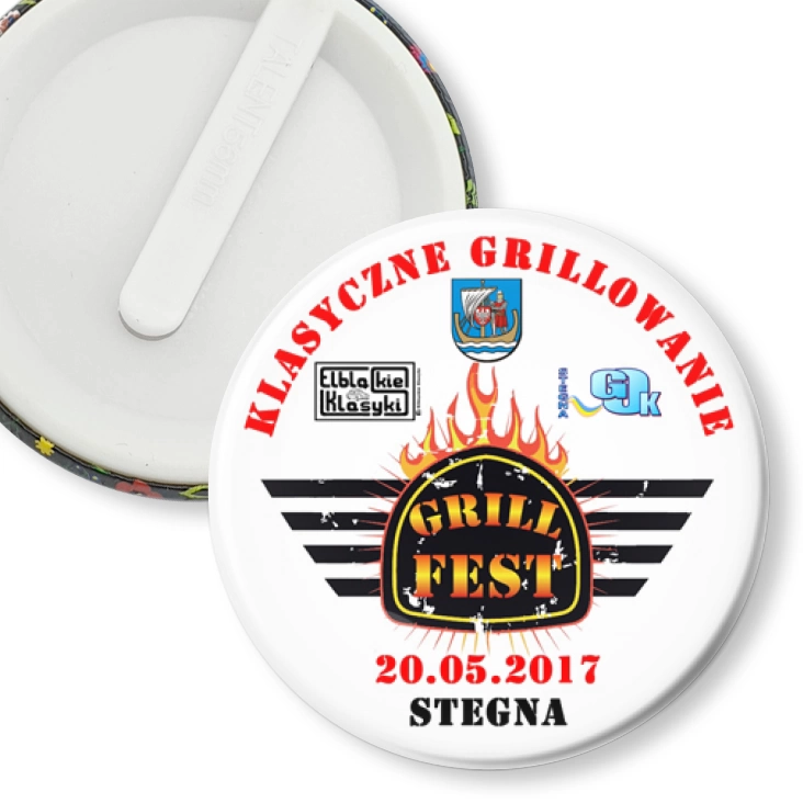 przypinka klips Klasyczne grillowanie