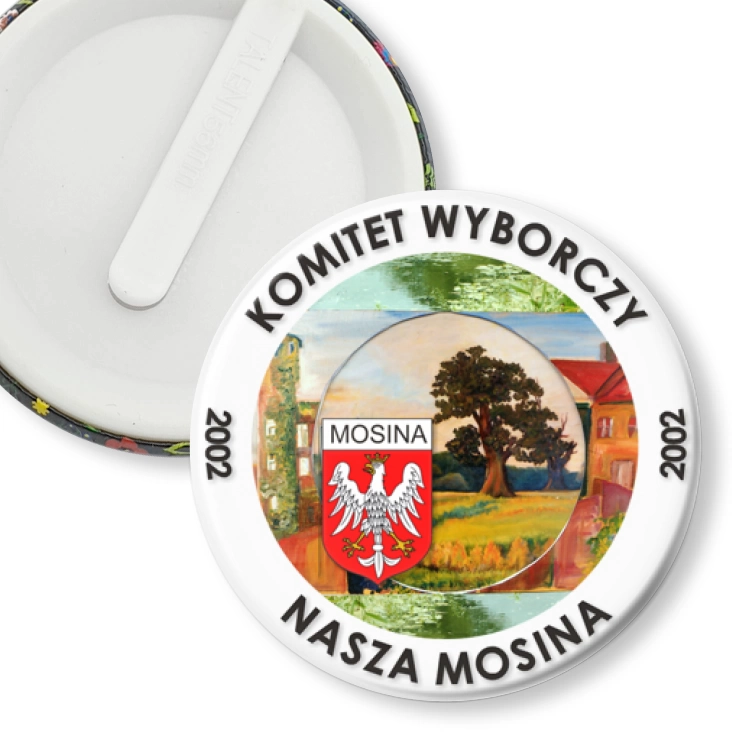 przypinka klips Komitet Wyborczy - Nasza Mosina