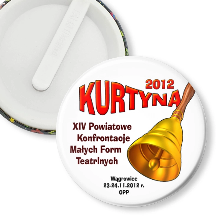 przypinka klips Kurtyna 2012