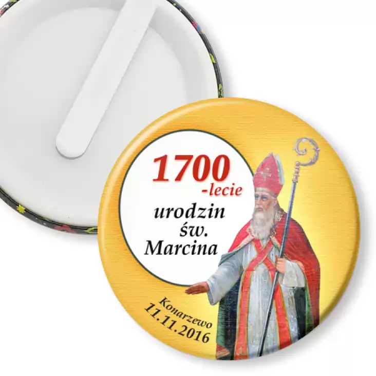 przypinka klips 1700-lecie urodzin św. Marcina