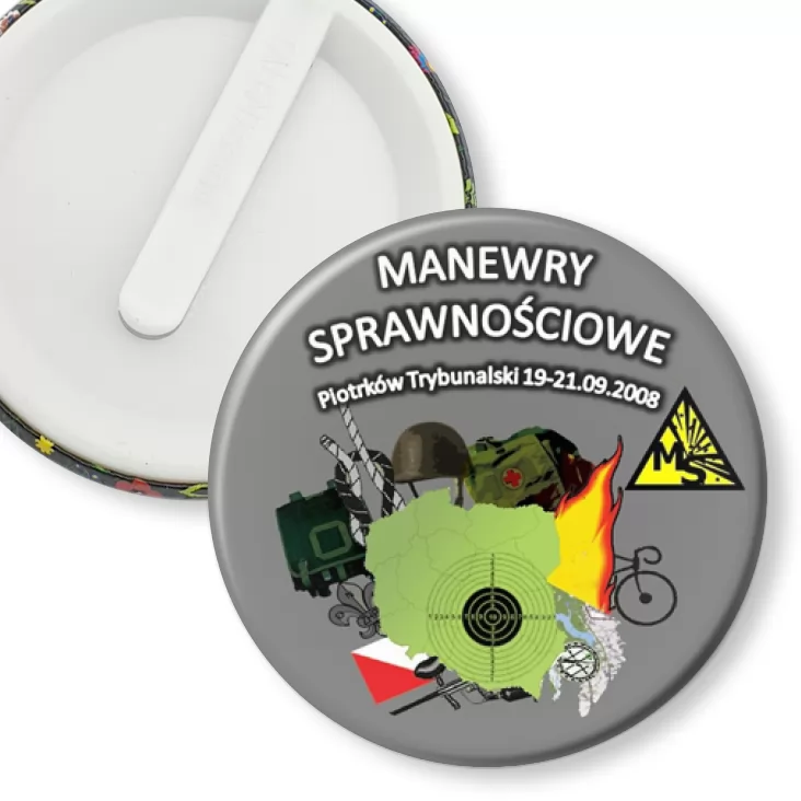 przypinka klips Manewry Sprawnościowe Piotrków Tryb.