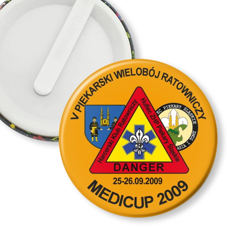 przypinka klips Medicup 2009