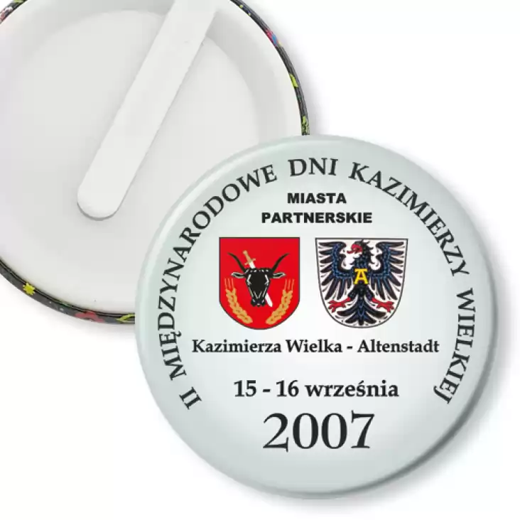 przypinka klips Międzynarodowe Dni Kazimierzy Wielkiej 2007