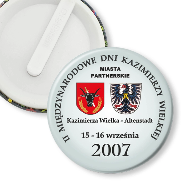 przypinka klips Międzynarodowe Dni Kazimierzy Wielkiej 2007