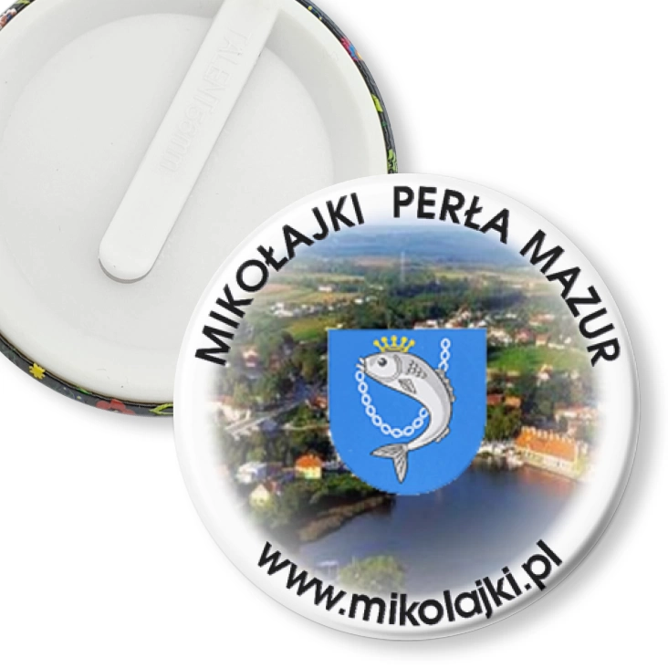 przypinka klips Mikołajki Perła Mazur