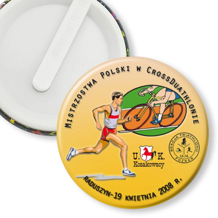 przypinka klips Mistrzostwa Polski w Cross Duathlonie