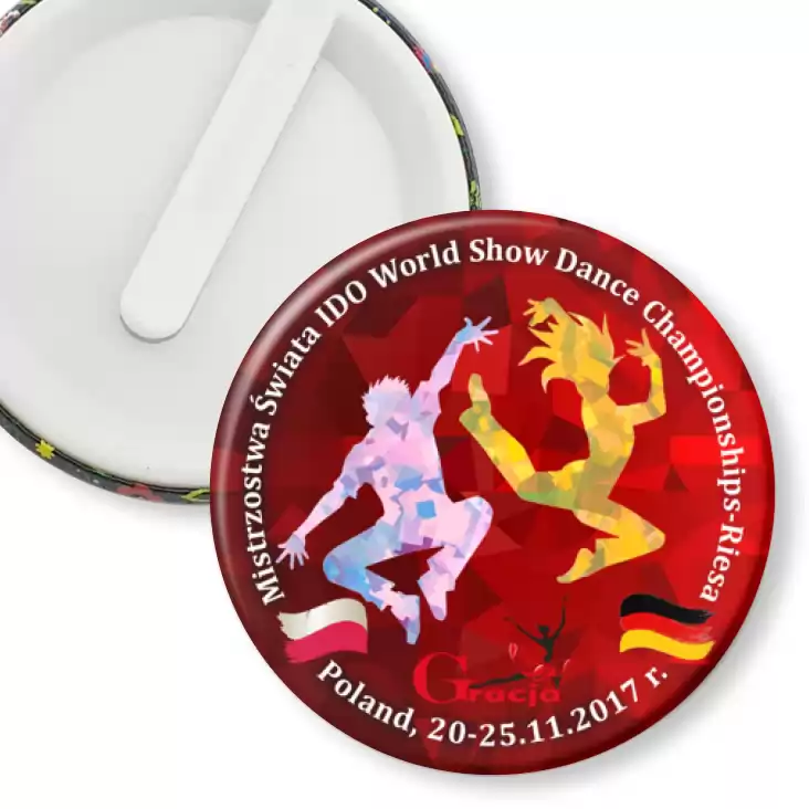 przypinka klips Mistrzostwa Świata IDO World Show Dance