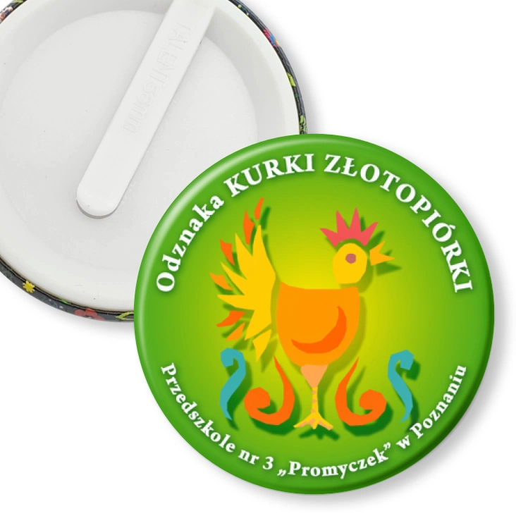 przypinka klips Odznaka Kurki Złotopiórki