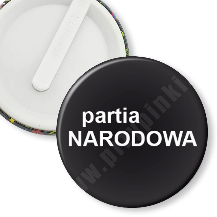 przypinka klips Partia narodowa