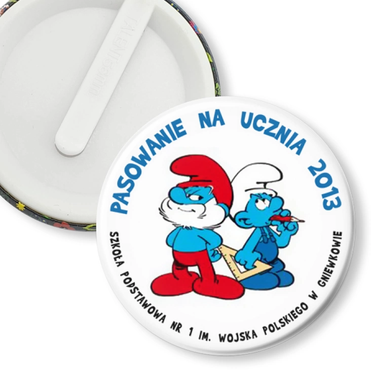 przypinka klips Pasowanie na ucznia 2013