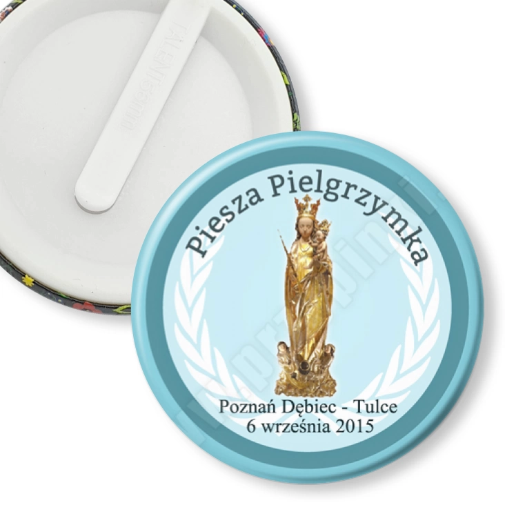 przypinka klips Piesza pielgrzymka Poznań - Tulce 2015