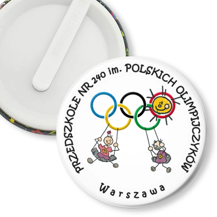 przypinka klips Przedszkole im. Polskich Olimpijczyków