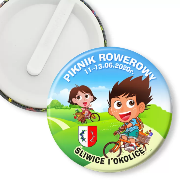 przypinka klips Rajd rowerowy Śliwice