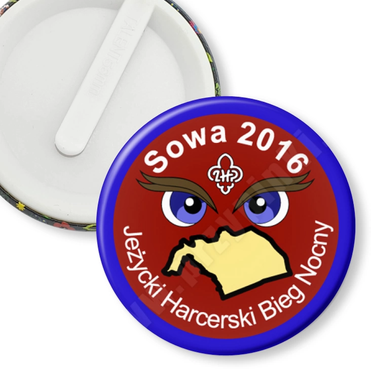 przypinka klips Sowa 2016