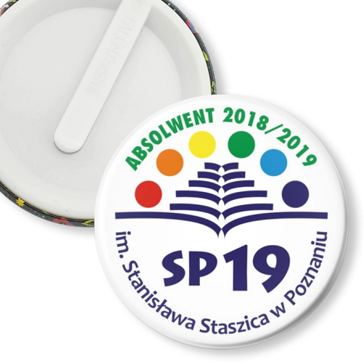 przypinka klips SP nr 19 w Poznaniu