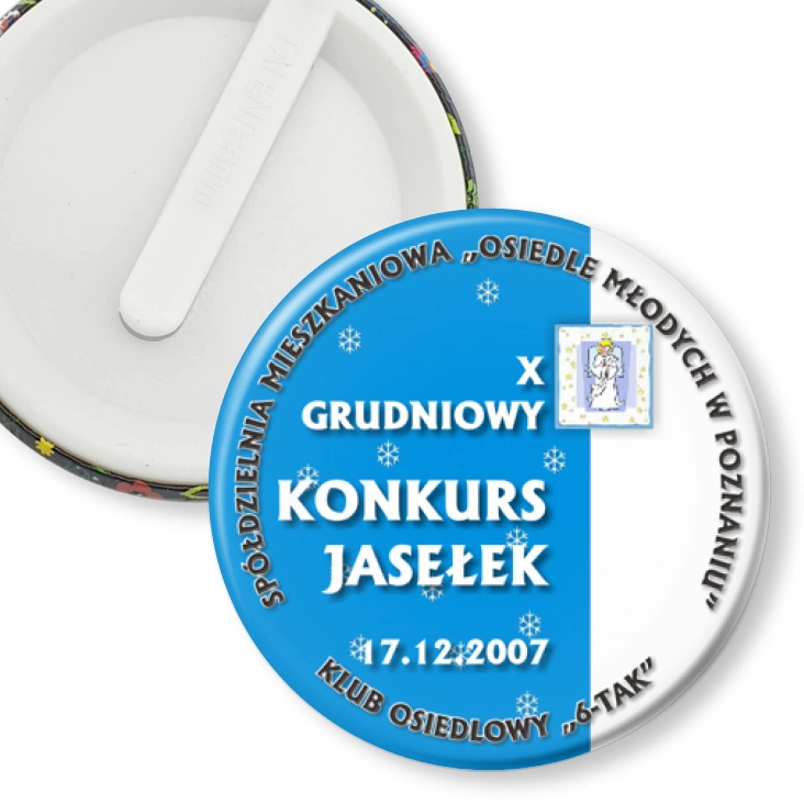 przypinka klips Spółdzielnia Mieszkaniowa Osiedle Młodych