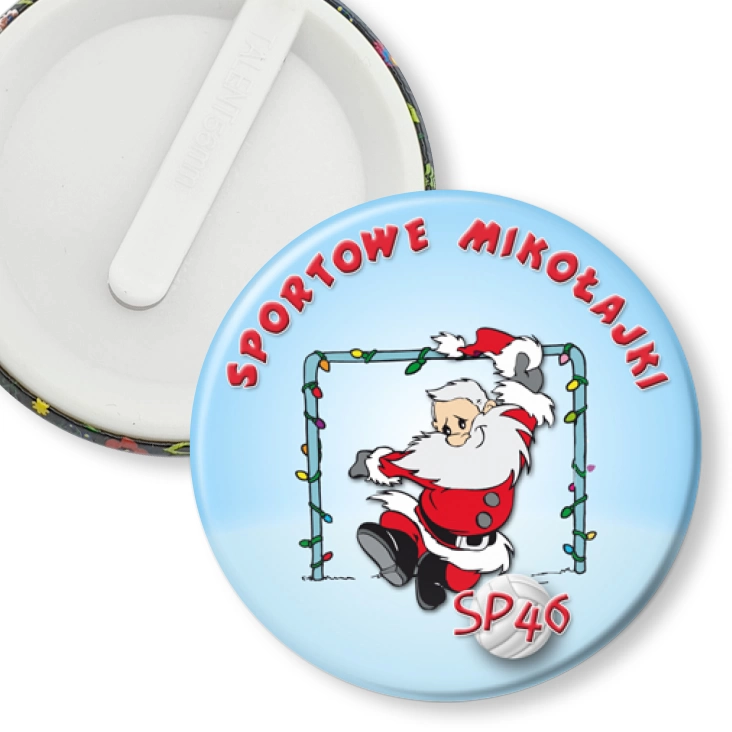 przypinka klips Sportowe Mikołajki SP46