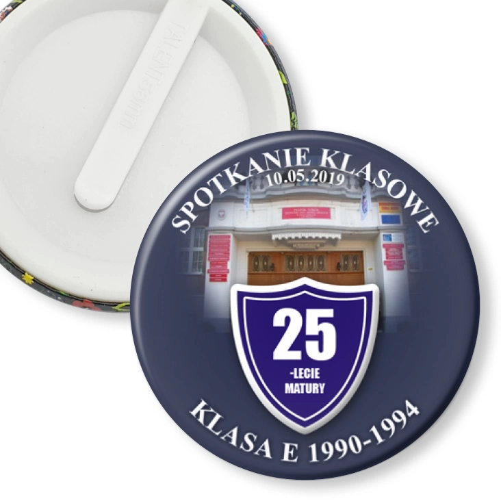 przypinka klips Spotkanie 25 lat po maturze