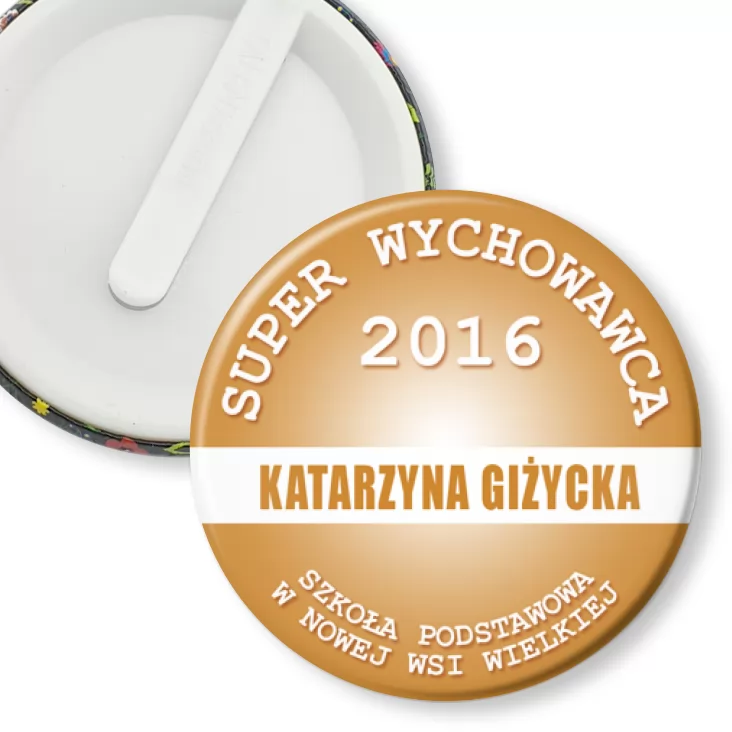 przypinka klips Super Wychowawca
