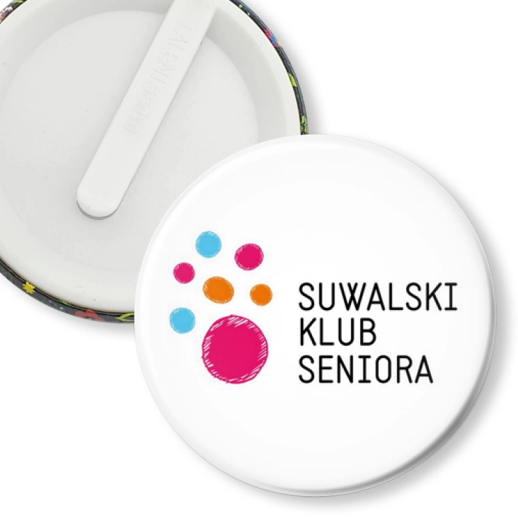 przypinka klips Suwalski Klub Seniora