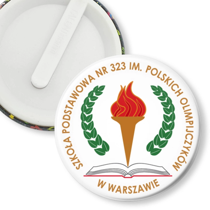 przypinka klips Szkoła Podstawowa nr 323 w Warszawie