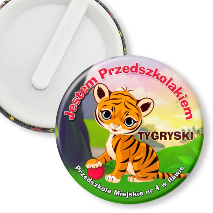 przypinka klips Tygryski